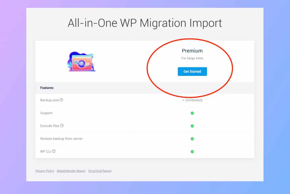 All in One Migration Premium
